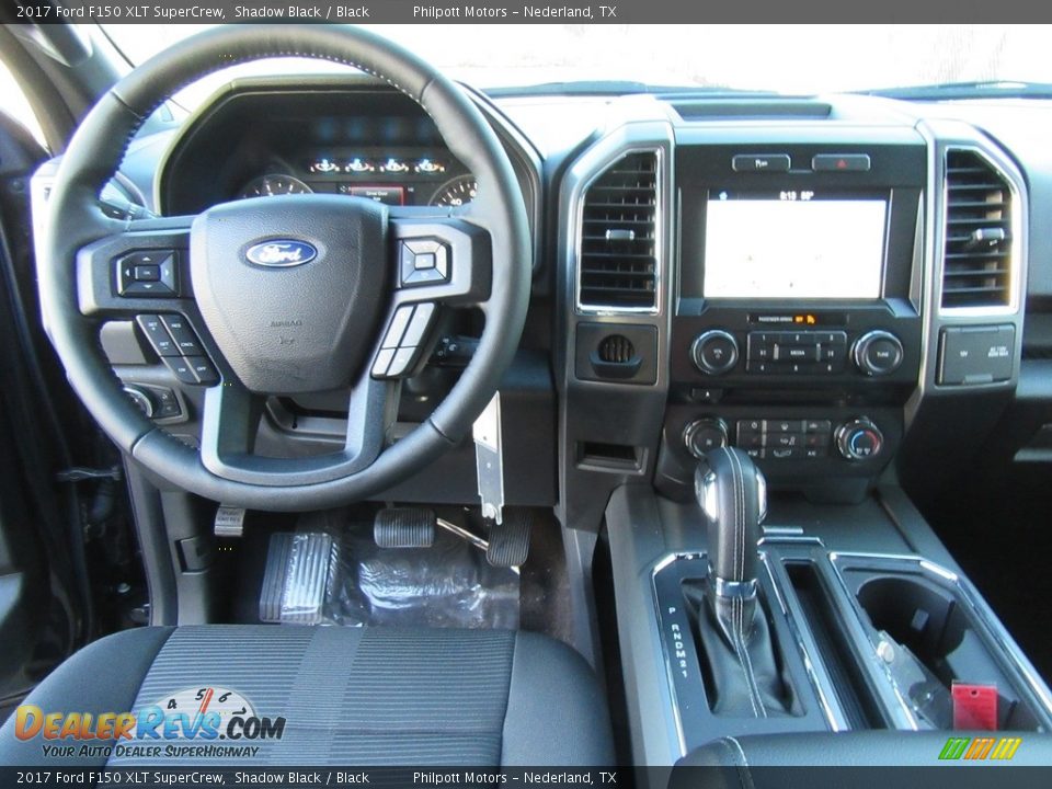 2017 Ford F150 XLT SuperCrew Shadow Black / Black Photo #24