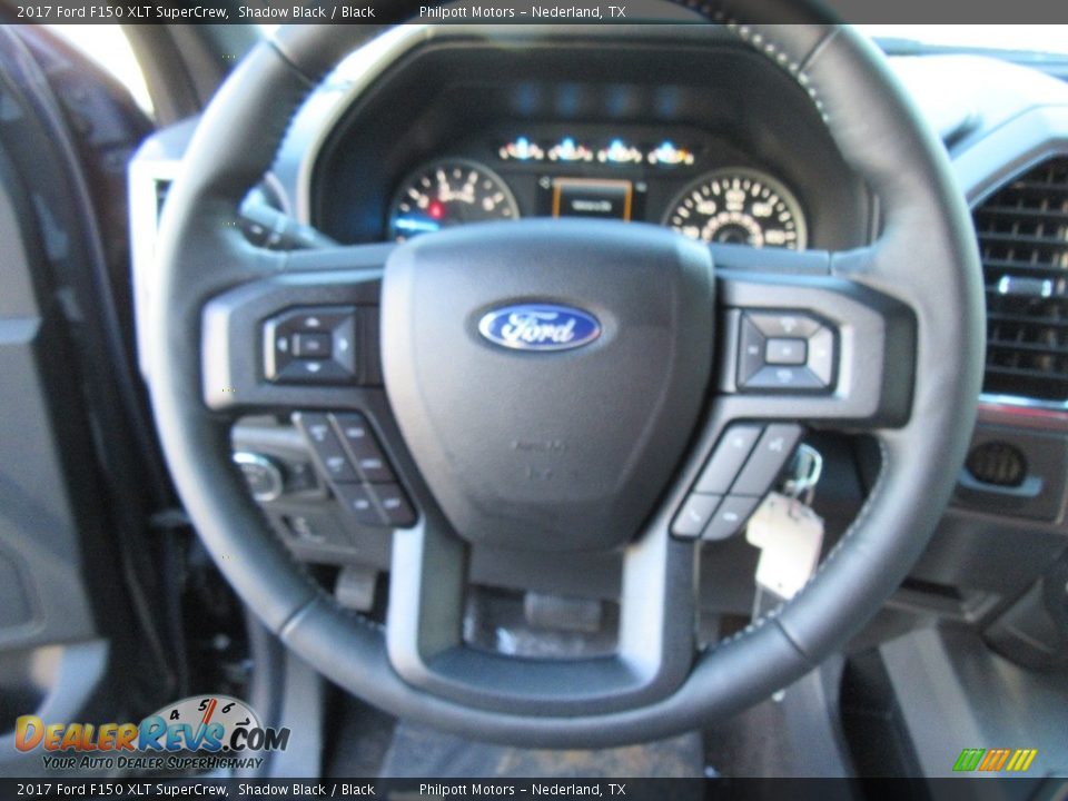2017 Ford F150 XLT SuperCrew Shadow Black / Black Photo #30