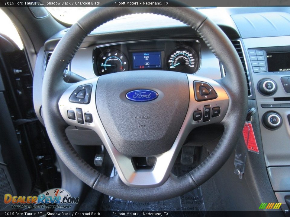 2016 Ford Taurus SEL Shadow Black / Charcoal Black Photo #28