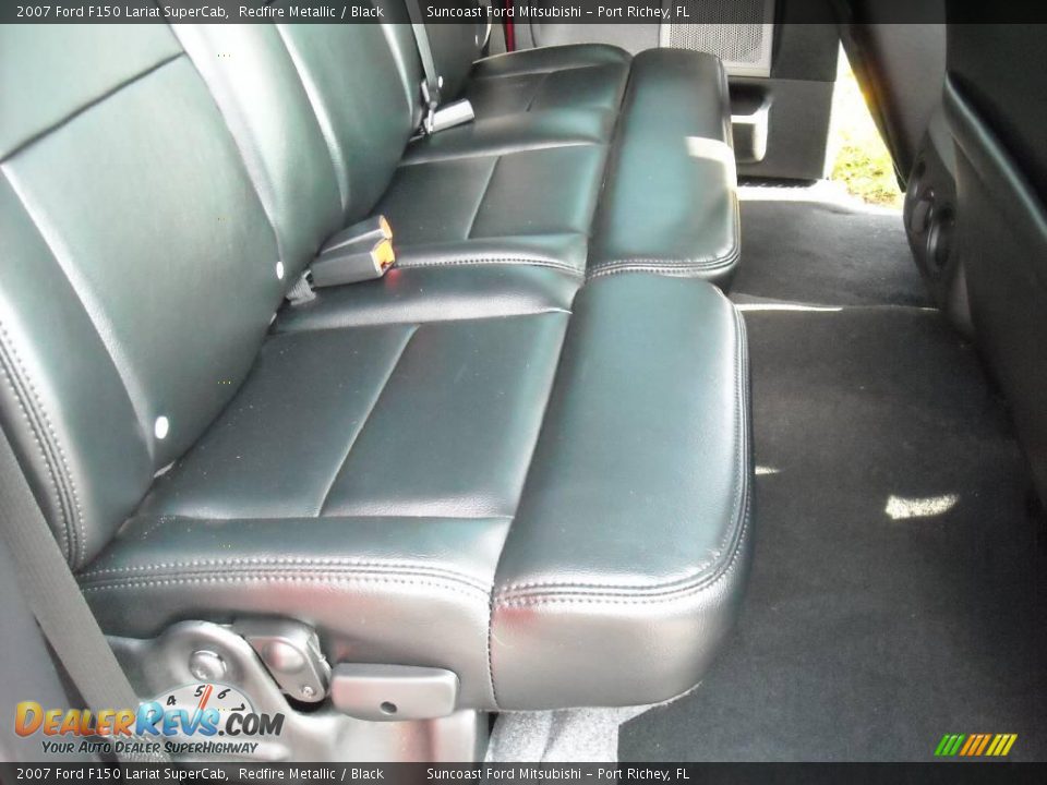 2007 Ford F150 Lariat SuperCab Redfire Metallic / Black Photo #6