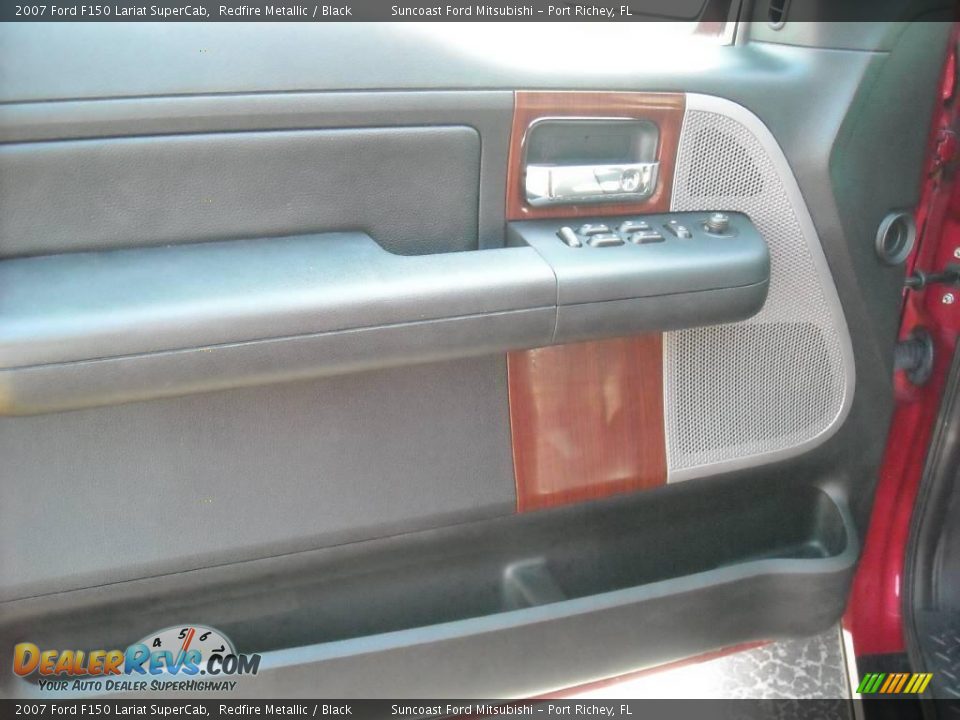 2007 Ford F150 Lariat SuperCab Redfire Metallic / Black Photo #8