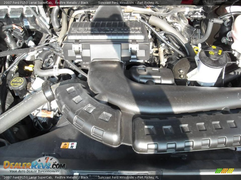 2007 Ford F150 Lariat SuperCab Redfire Metallic / Black Photo #11