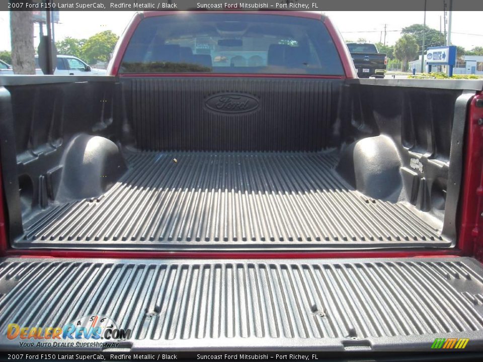 2007 Ford F150 Lariat SuperCab Redfire Metallic / Black Photo #12
