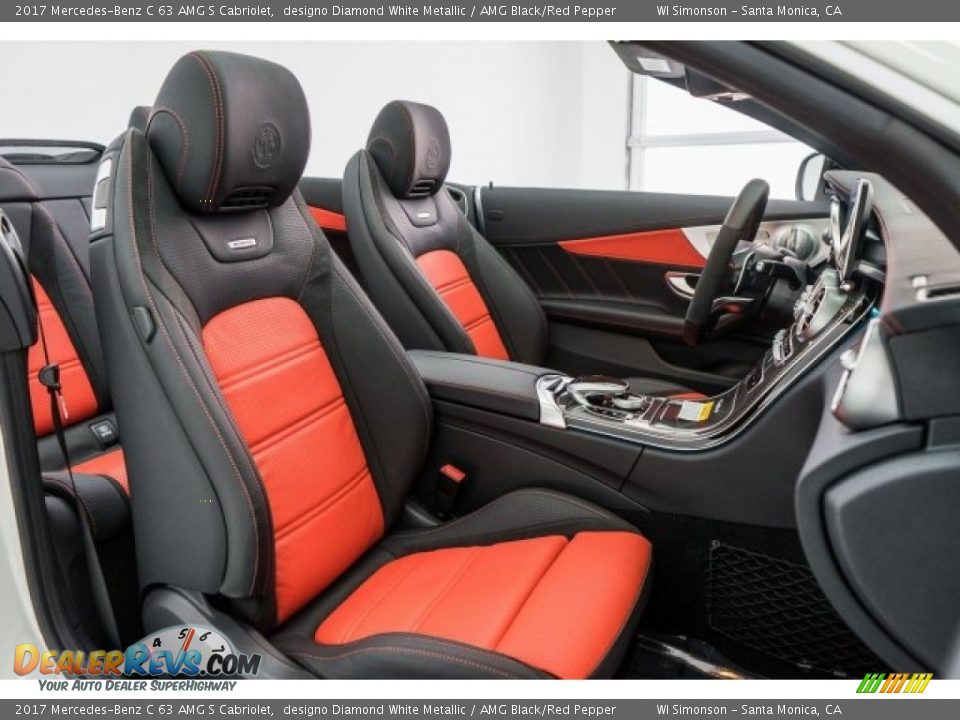 AMG Black/Red Pepper Interior - 2017 Mercedes-Benz C 63 AMG S Cabriolet Photo #2