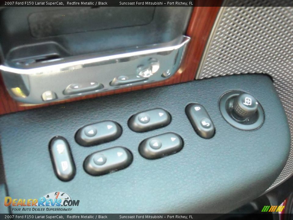 2007 Ford F150 Lariat SuperCab Redfire Metallic / Black Photo #16