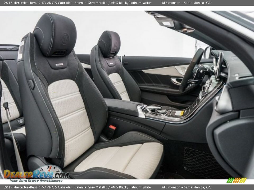 AMG Black/Platinum White Interior - 2017 Mercedes-Benz C 63 AMG S Cabriolet Photo #2