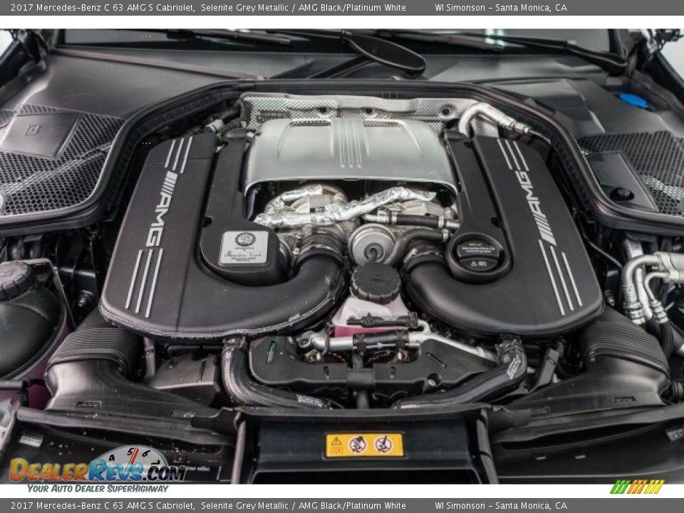 2017 Mercedes-Benz C 63 AMG S Cabriolet 4.0 Liter AMG DI biturbo DOHC 32-Valve VVT V8 Engine Photo #9