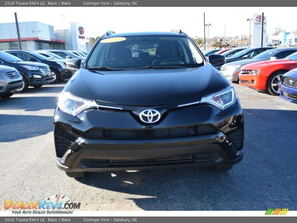 2016 Toyota RAV4 LE Black / Black Photo #7