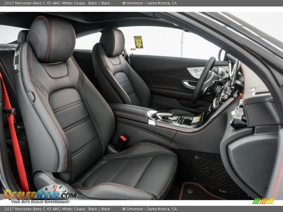 Black Interior - 2017 Mercedes-Benz C 43 AMG 4Matic Coupe Photo #2