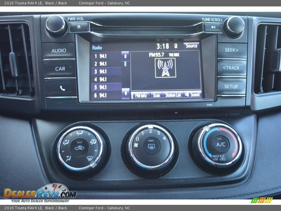 2016 Toyota RAV4 LE Black / Black Photo #16