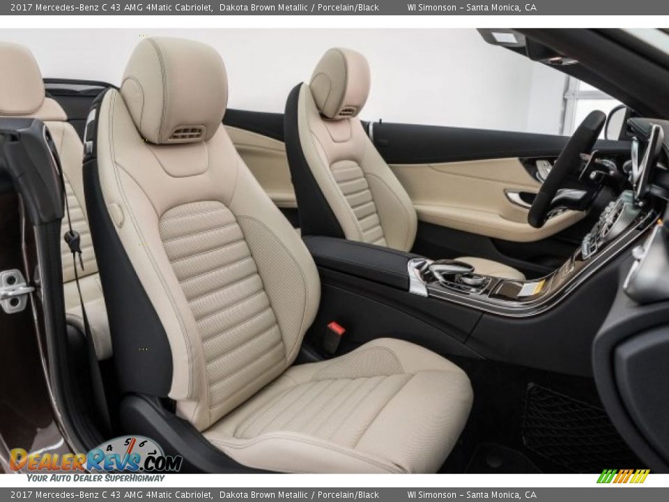 Porcelain/Black Interior - 2017 Mercedes-Benz C 43 AMG 4Matic Cabriolet Photo #2