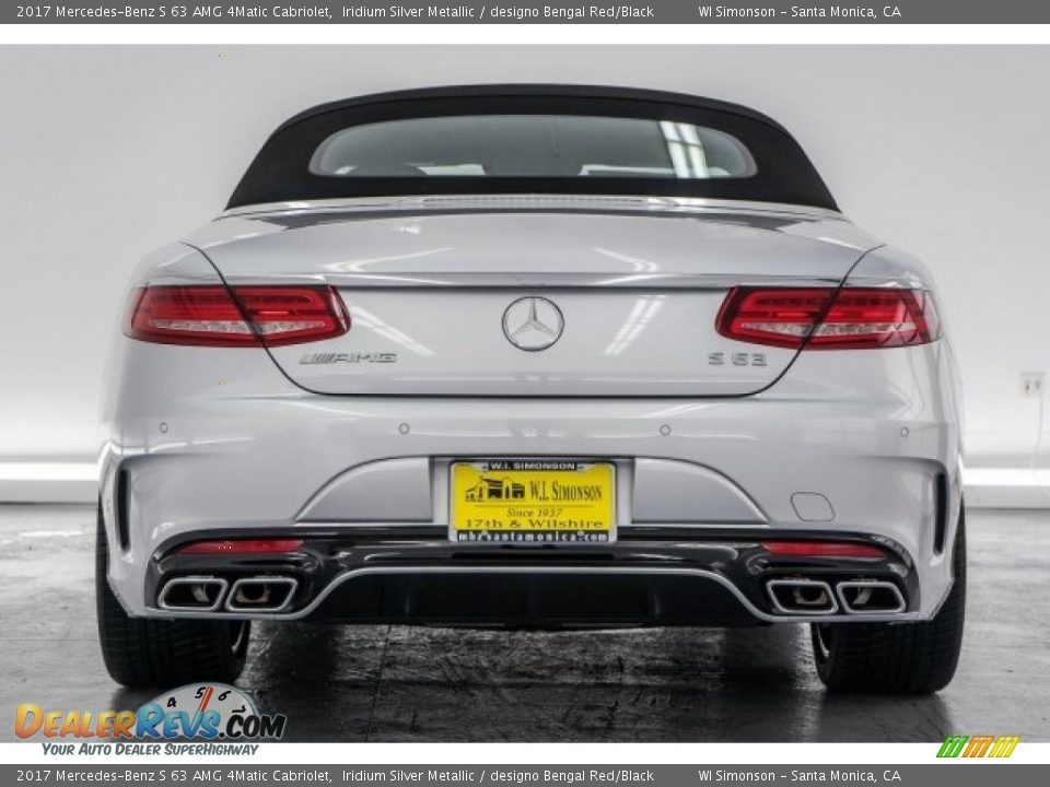 2017 Mercedes-Benz S 63 AMG 4Matic Cabriolet Iridium Silver Metallic / designo Bengal Red/Black Photo #2