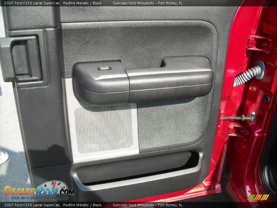 2007 Ford F150 Lariat SuperCab Redfire Metallic / Black Photo #22