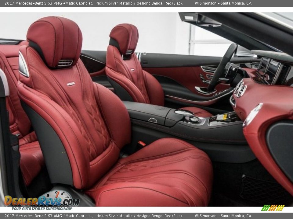 designo Bengal Red/Black Interior - 2017 Mercedes-Benz S 63 AMG 4Matic Cabriolet Photo #4
