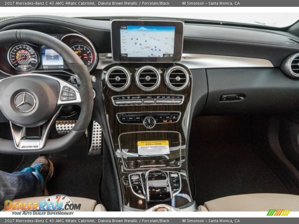 Dashboard of 2017 Mercedes-Benz C 43 AMG 4Matic Cabriolet Photo #8