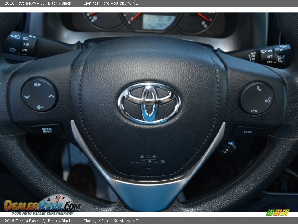 2016 Toyota RAV4 LE Black / Black Photo #21