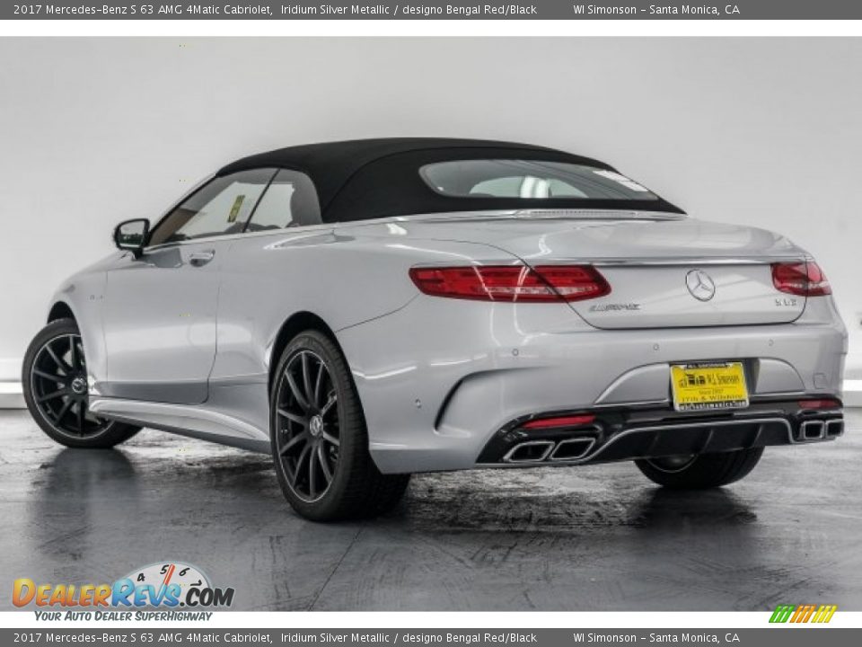 2017 Mercedes-Benz S 63 AMG 4Matic Cabriolet Iridium Silver Metallic / designo Bengal Red/Black Photo #7