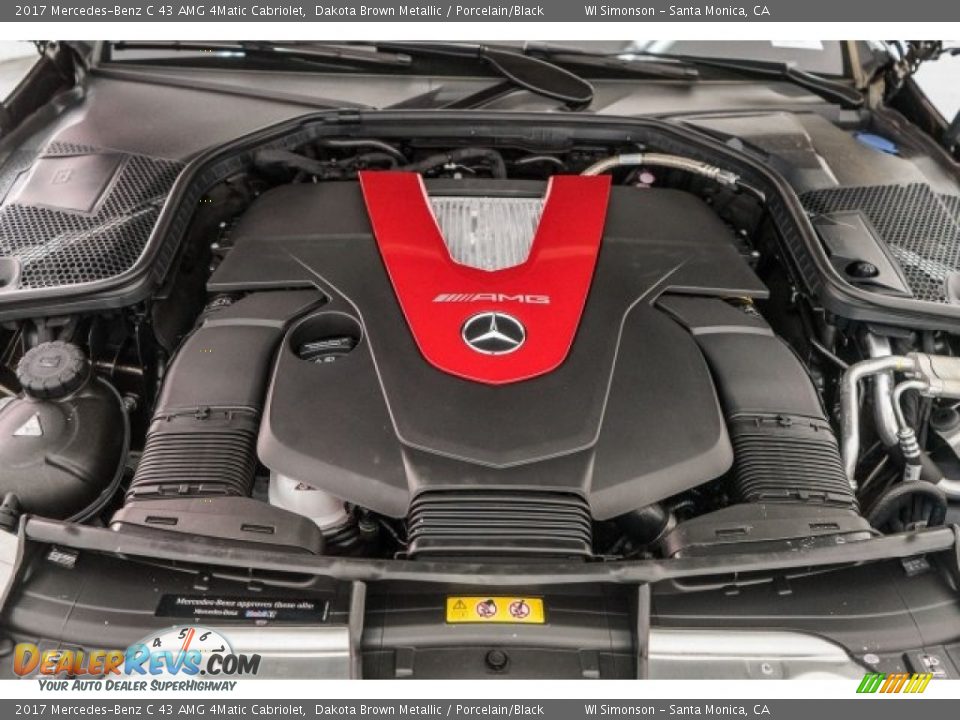 2017 Mercedes-Benz C 43 AMG 4Matic Cabriolet 3.0 Liter AMG DI biturbo DOHC 24-Valve VVT V6 Engine Photo #9