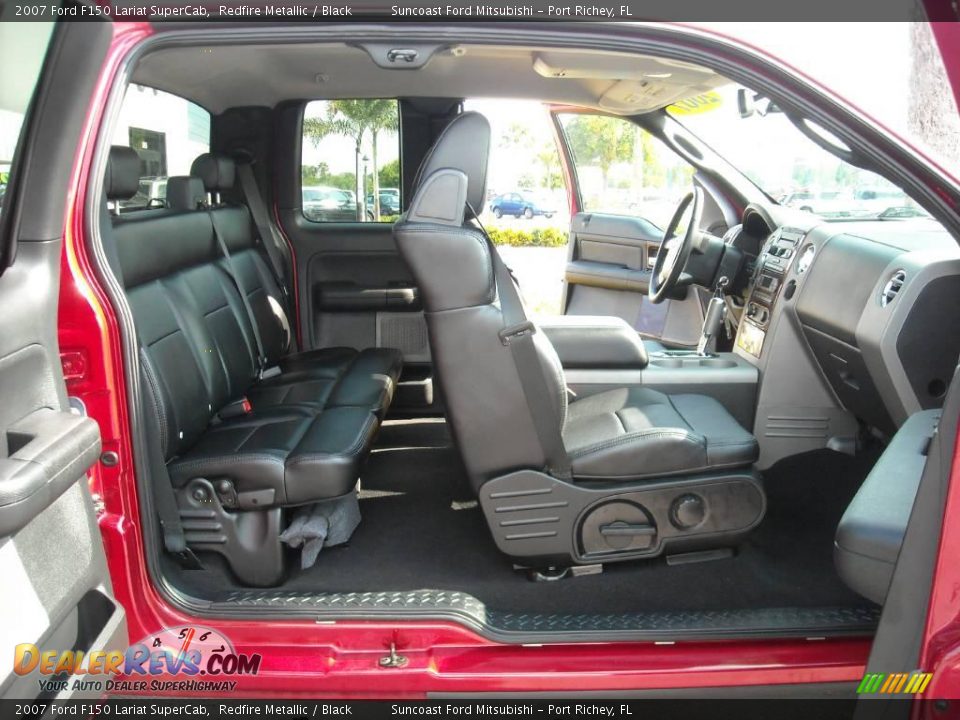 2007 Ford F150 Lariat SuperCab Redfire Metallic / Black Photo #24