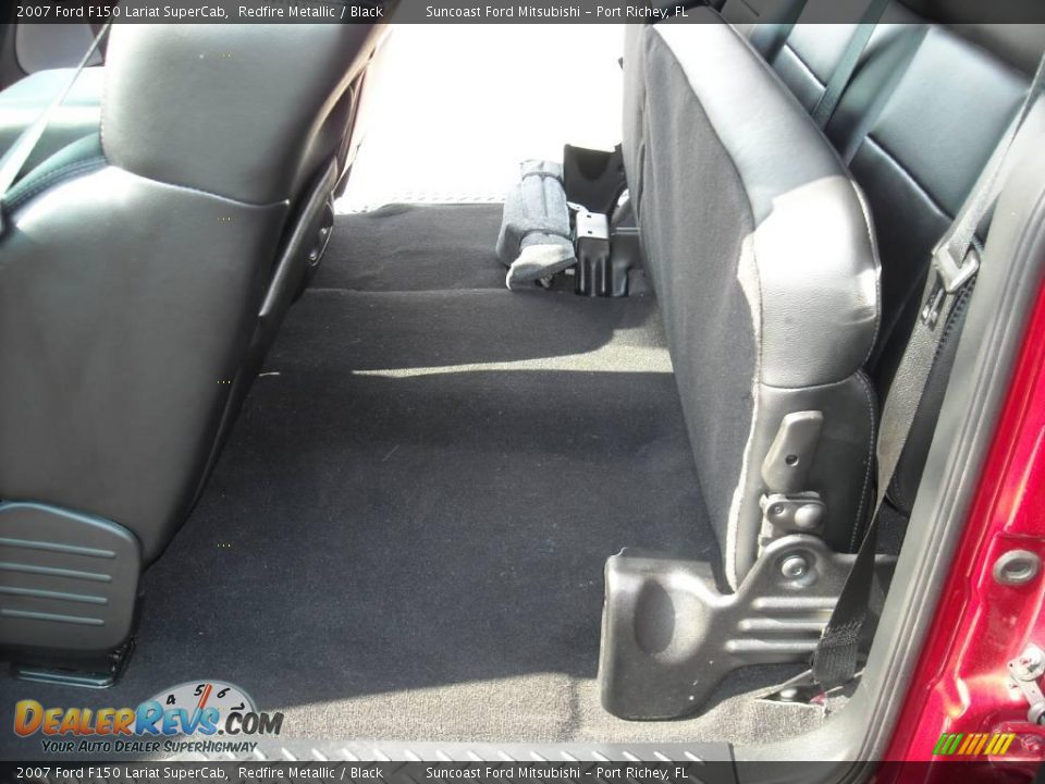 2007 Ford F150 Lariat SuperCab Redfire Metallic / Black Photo #25