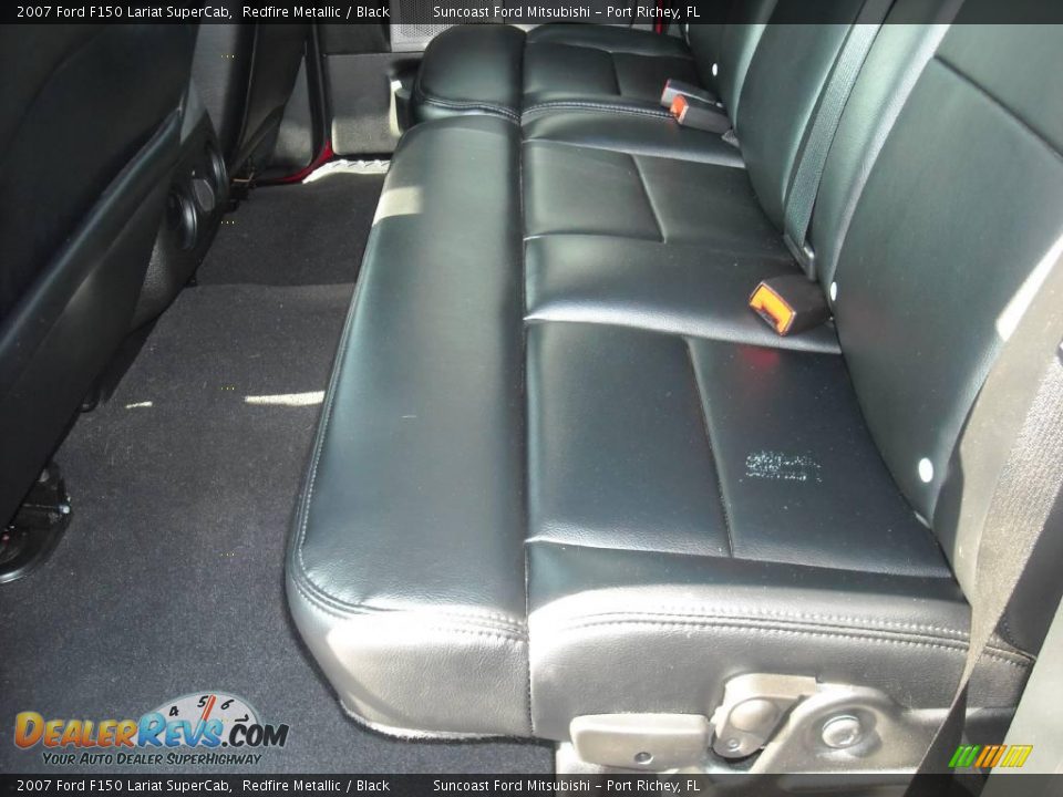 2007 Ford F150 Lariat SuperCab Redfire Metallic / Black Photo #27