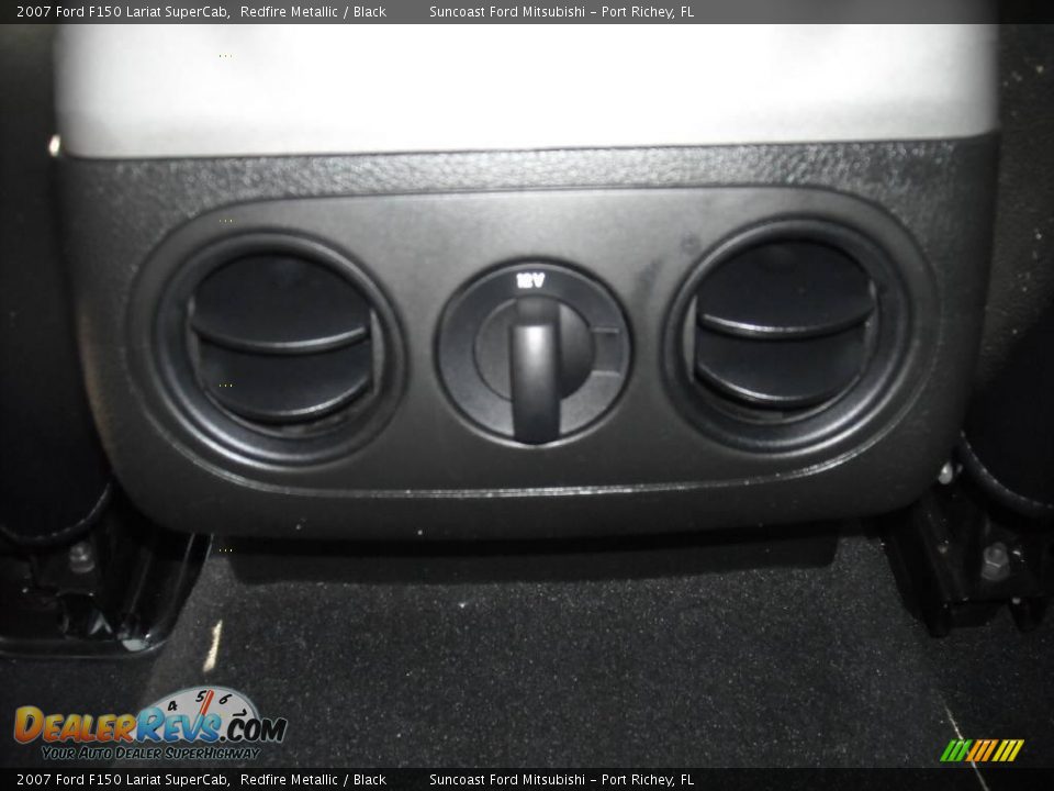 2007 Ford F150 Lariat SuperCab Redfire Metallic / Black Photo #28