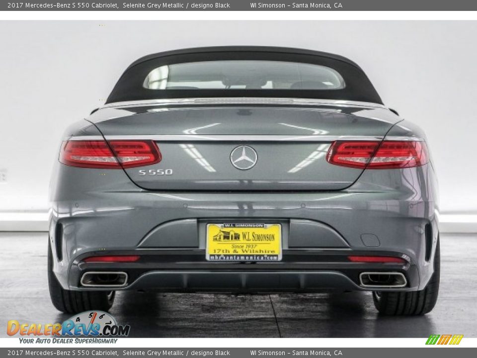 2017 Mercedes-Benz S 550 Cabriolet Selenite Grey Metallic / designo Black Photo #4