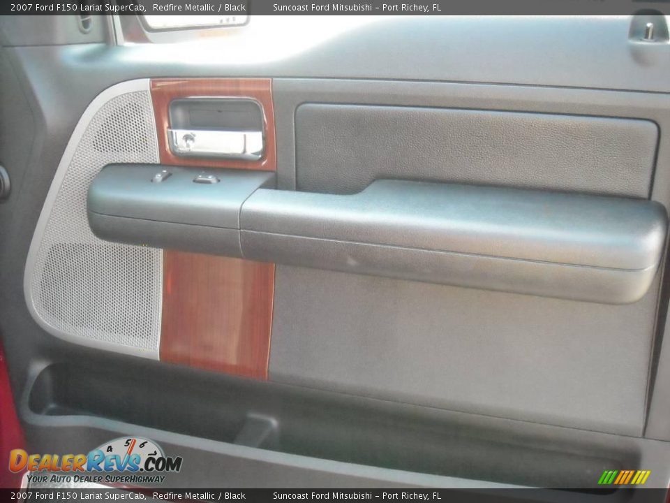 2007 Ford F150 Lariat SuperCab Redfire Metallic / Black Photo #30