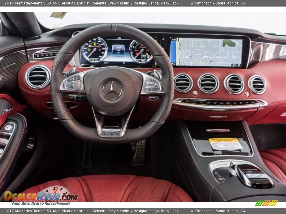 Dashboard of 2017 Mercedes-Benz S 63 AMG 4Matic Cabriolet Photo #4