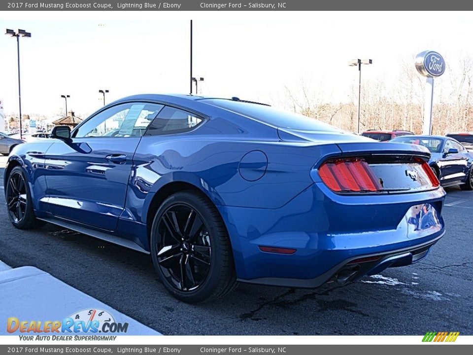 2017 Ford Mustang Ecoboost Coupe Lightning Blue / Ebony Photo #20