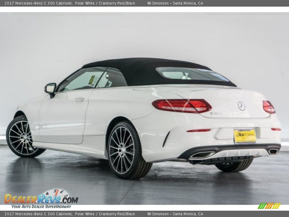 2017 Mercedes-Benz C 300 Cabriolet Polar White / Cranberry Red/Black Photo #3