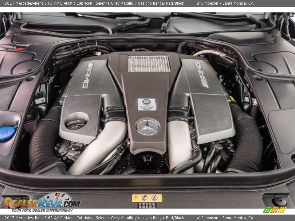 2017 Mercedes-Benz S 63 AMG 4Matic Cabriolet 5.5 Liter AMG biturbo DOHC 32-Valve VVT V8 Engine Photo #9