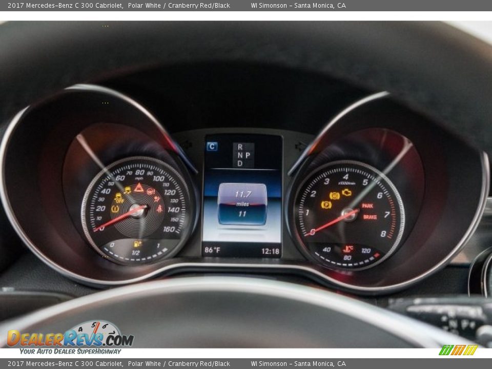 2017 Mercedes-Benz C 300 Cabriolet Gauges Photo #6