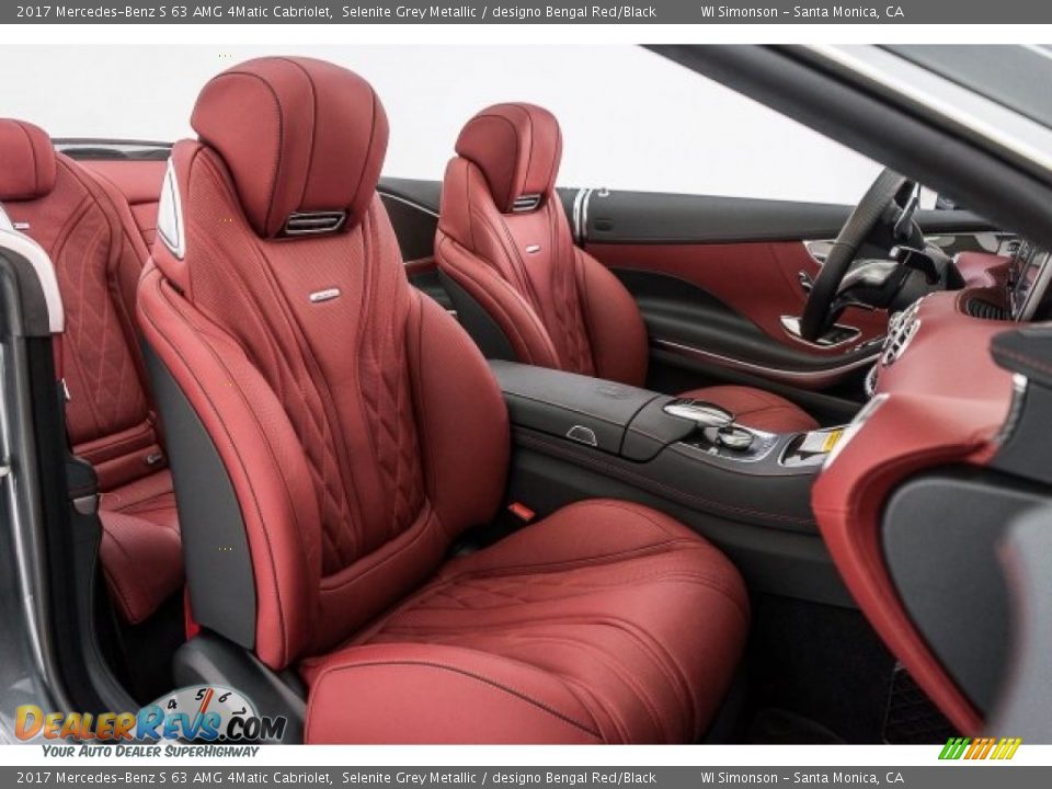 designo Bengal Red/Black Interior - 2017 Mercedes-Benz S 63 AMG 4Matic Cabriolet Photo #13