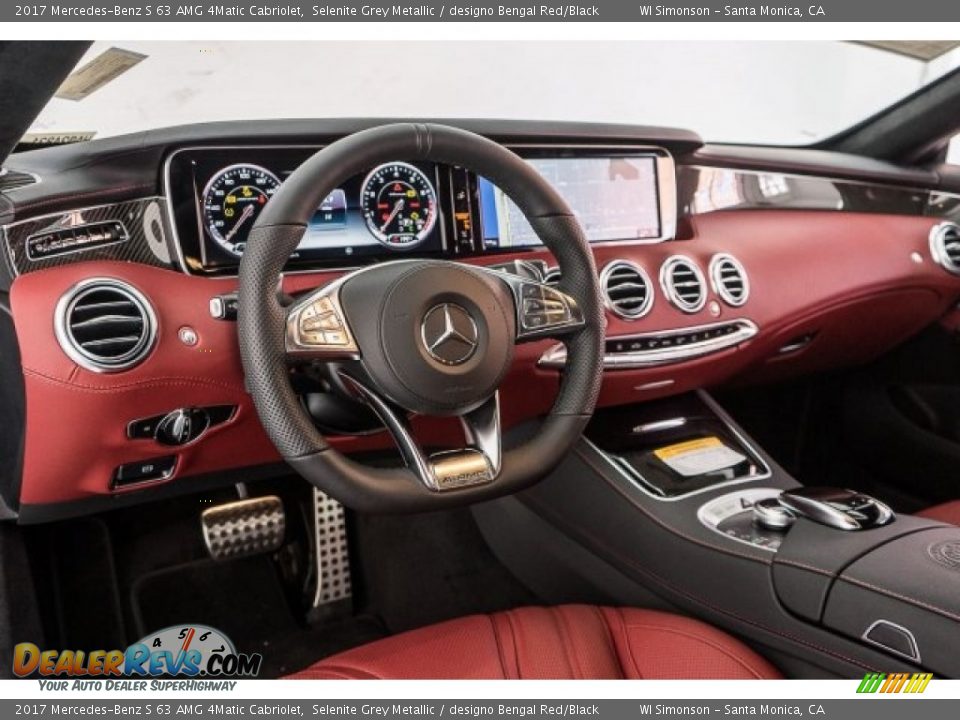 Dashboard of 2017 Mercedes-Benz S 63 AMG 4Matic Cabriolet Photo #18