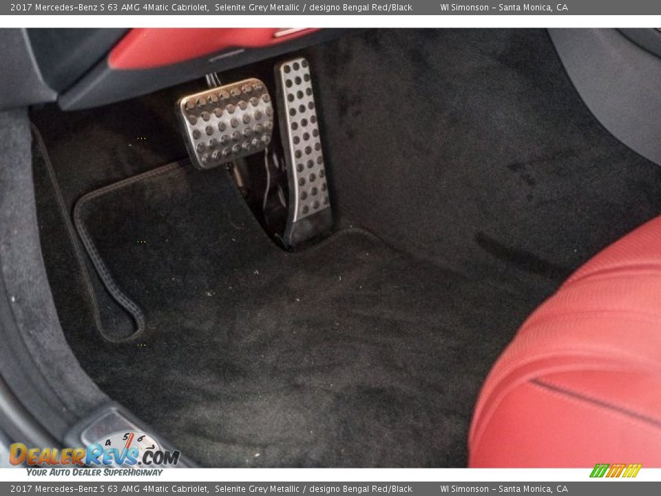 2017 Mercedes-Benz S 63 AMG 4Matic Cabriolet Selenite Grey Metallic / designo Bengal Red/Black Photo #20