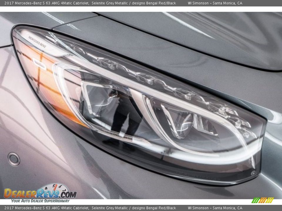 2017 Mercedes-Benz S 63 AMG 4Matic Cabriolet Selenite Grey Metallic / designo Bengal Red/Black Photo #26
