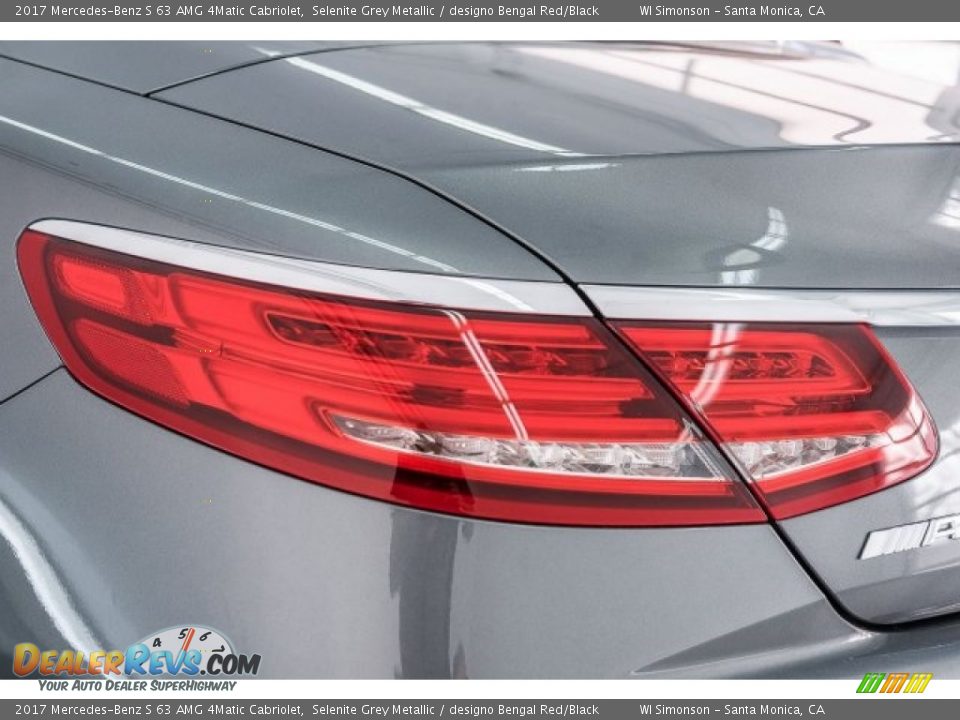 2017 Mercedes-Benz S 63 AMG 4Matic Cabriolet Selenite Grey Metallic / designo Bengal Red/Black Photo #28