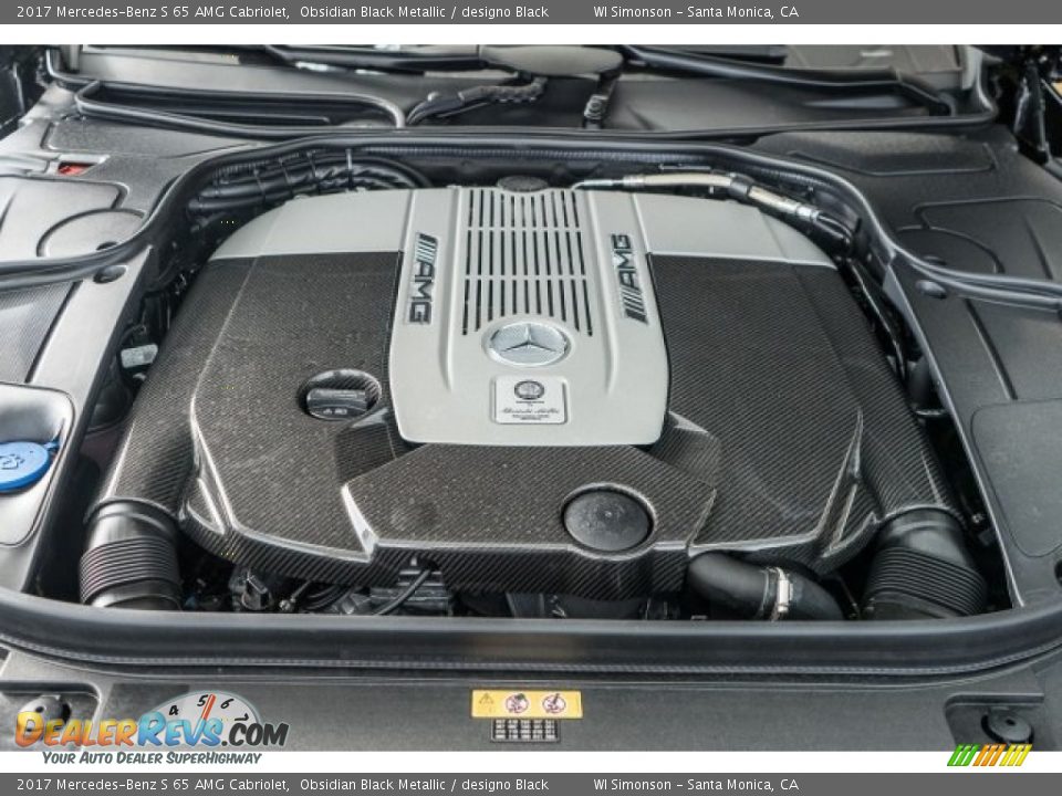 2017 Mercedes-Benz S 65 AMG Cabriolet 6.0 Liter AMG biturbo SOHC 36-Valve V12 Engine Photo #9