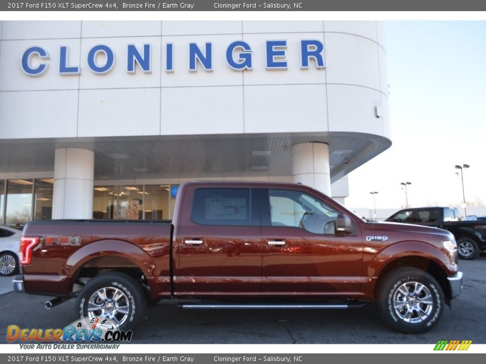 2017 Ford F150 XLT SuperCrew 4x4 Bronze Fire / Earth Gray Photo #2