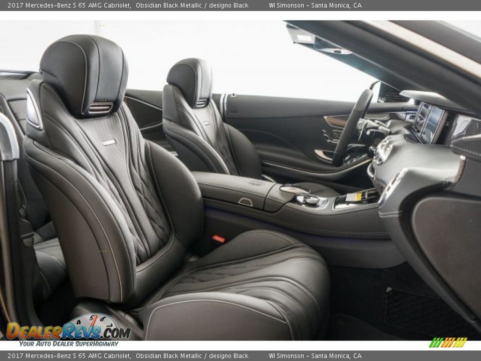 designo Black Interior - 2017 Mercedes-Benz S 65 AMG Cabriolet Photo #12