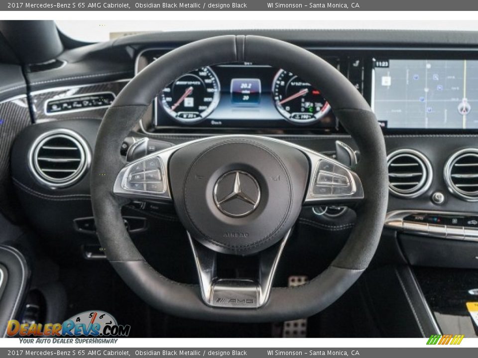 2017 Mercedes-Benz S 65 AMG Cabriolet Steering Wheel Photo #15