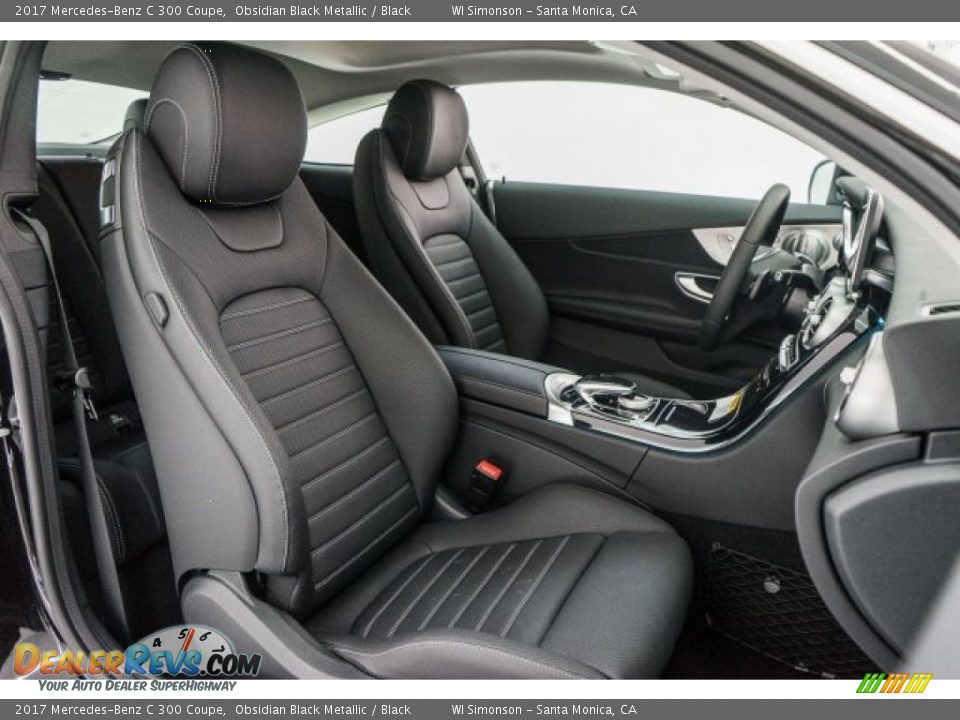2017 Mercedes-Benz C 300 Coupe Obsidian Black Metallic / Black Photo #2