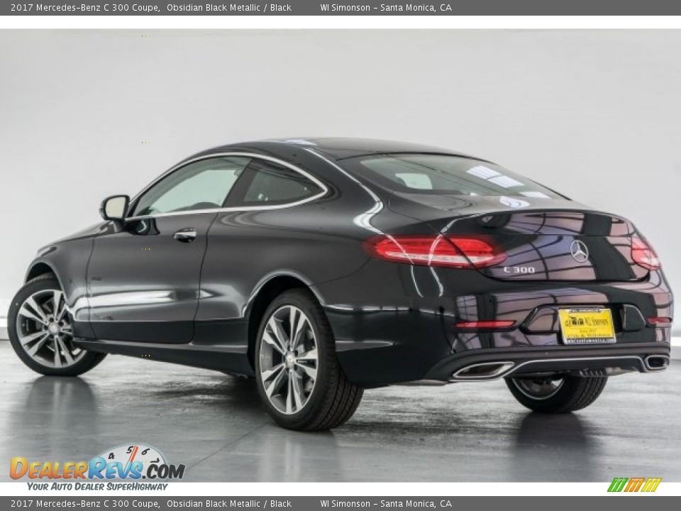 2017 Mercedes-Benz C 300 Coupe Obsidian Black Metallic / Black Photo #3