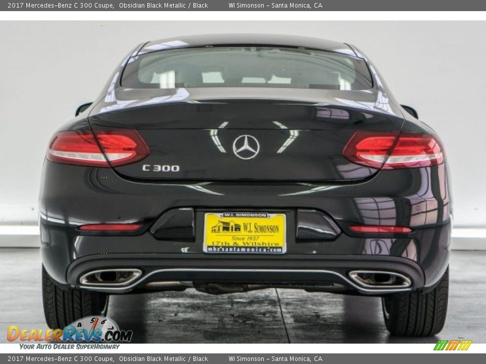 2017 Mercedes-Benz C 300 Coupe Obsidian Black Metallic / Black Photo #4