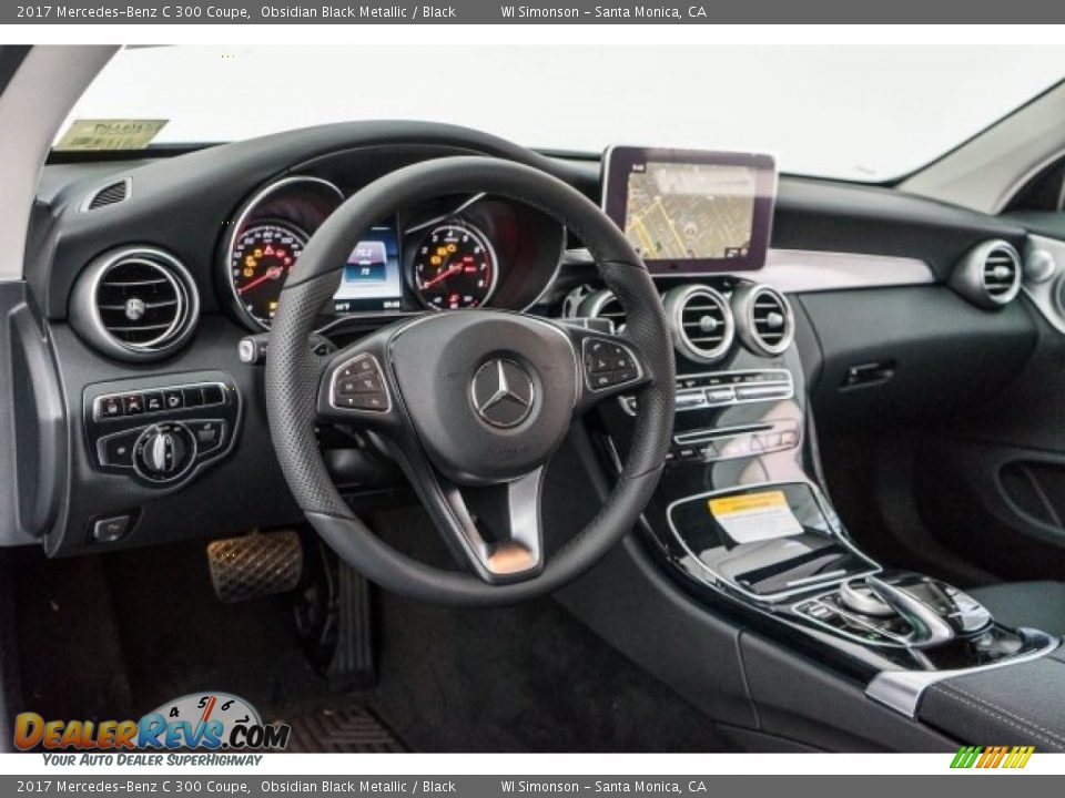 2017 Mercedes-Benz C 300 Coupe Obsidian Black Metallic / Black Photo #5