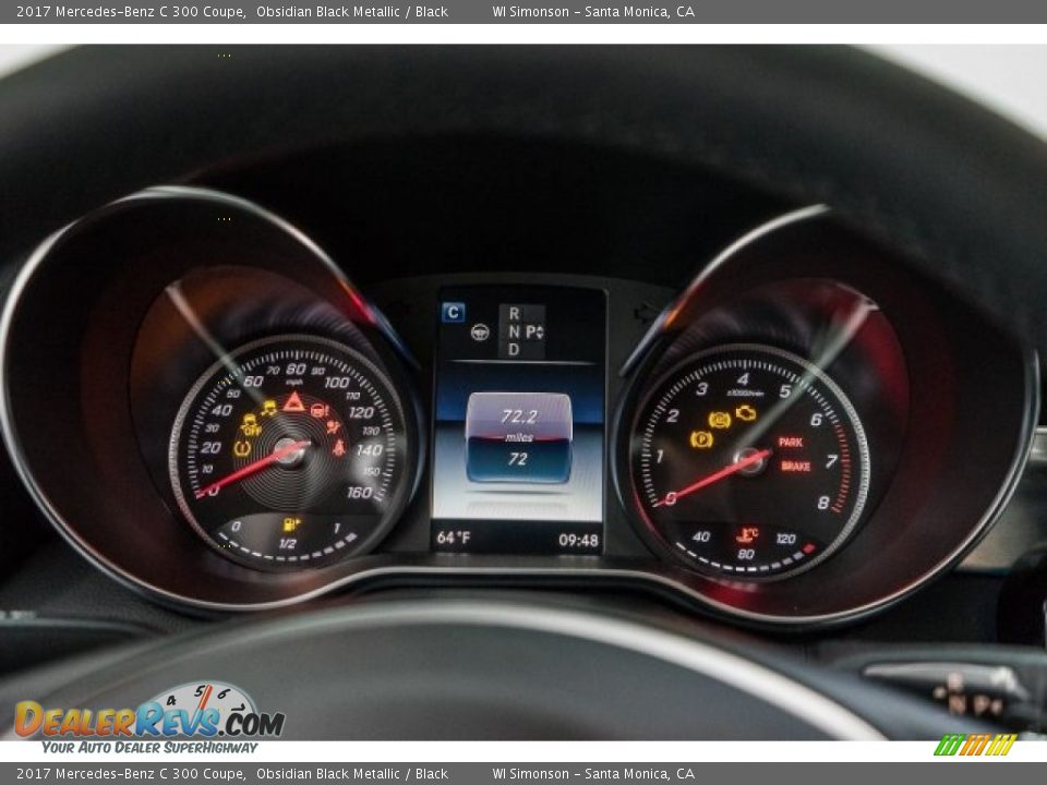 2017 Mercedes-Benz C 300 Coupe Obsidian Black Metallic / Black Photo #6