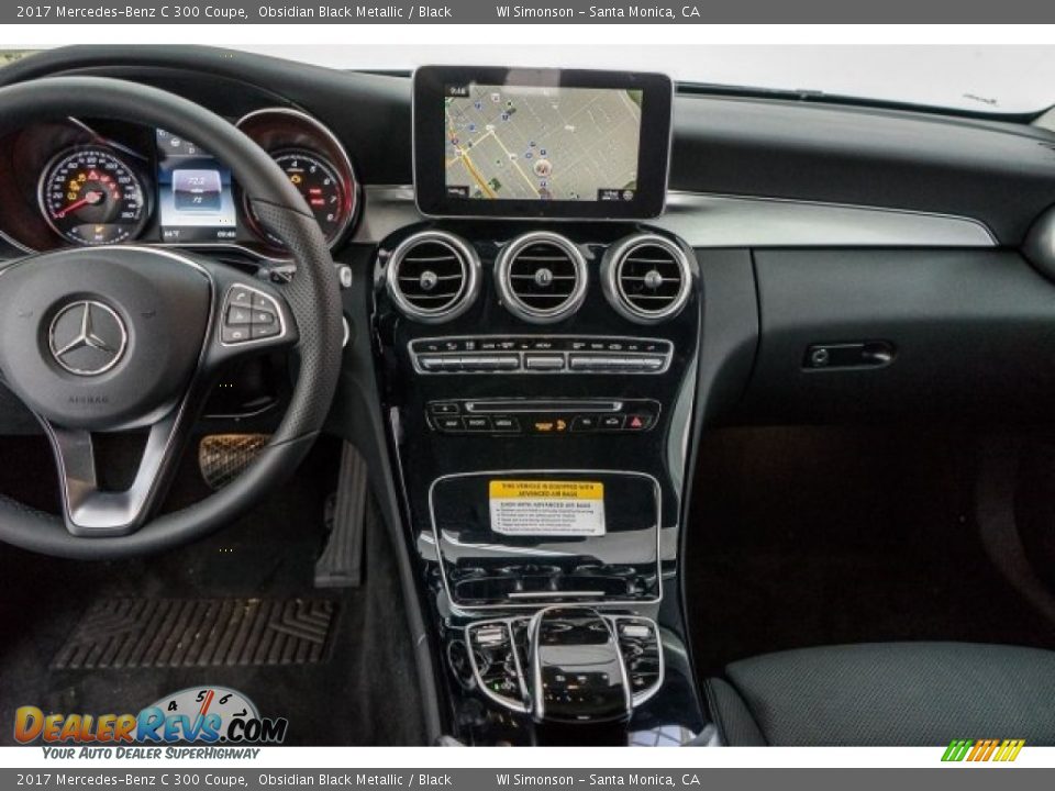 2017 Mercedes-Benz C 300 Coupe Obsidian Black Metallic / Black Photo #7