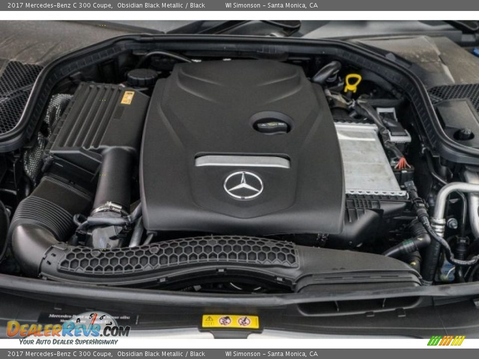2017 Mercedes-Benz C 300 Coupe Obsidian Black Metallic / Black Photo #9