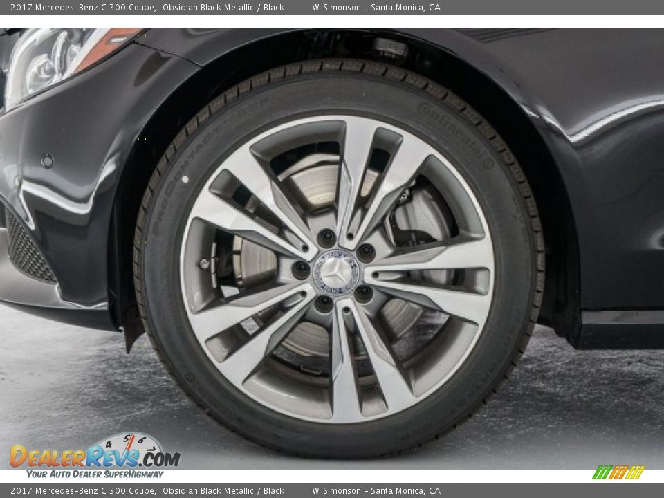2017 Mercedes-Benz C 300 Coupe Obsidian Black Metallic / Black Photo #10